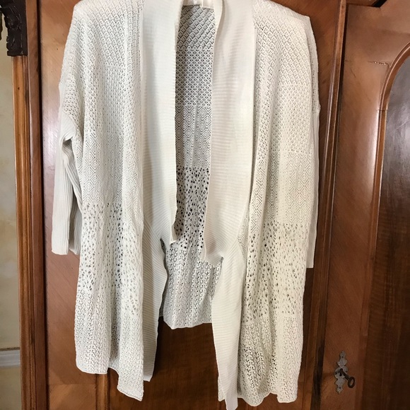 Loose knit open jacket Silk open knit design - Picture 1 of 5